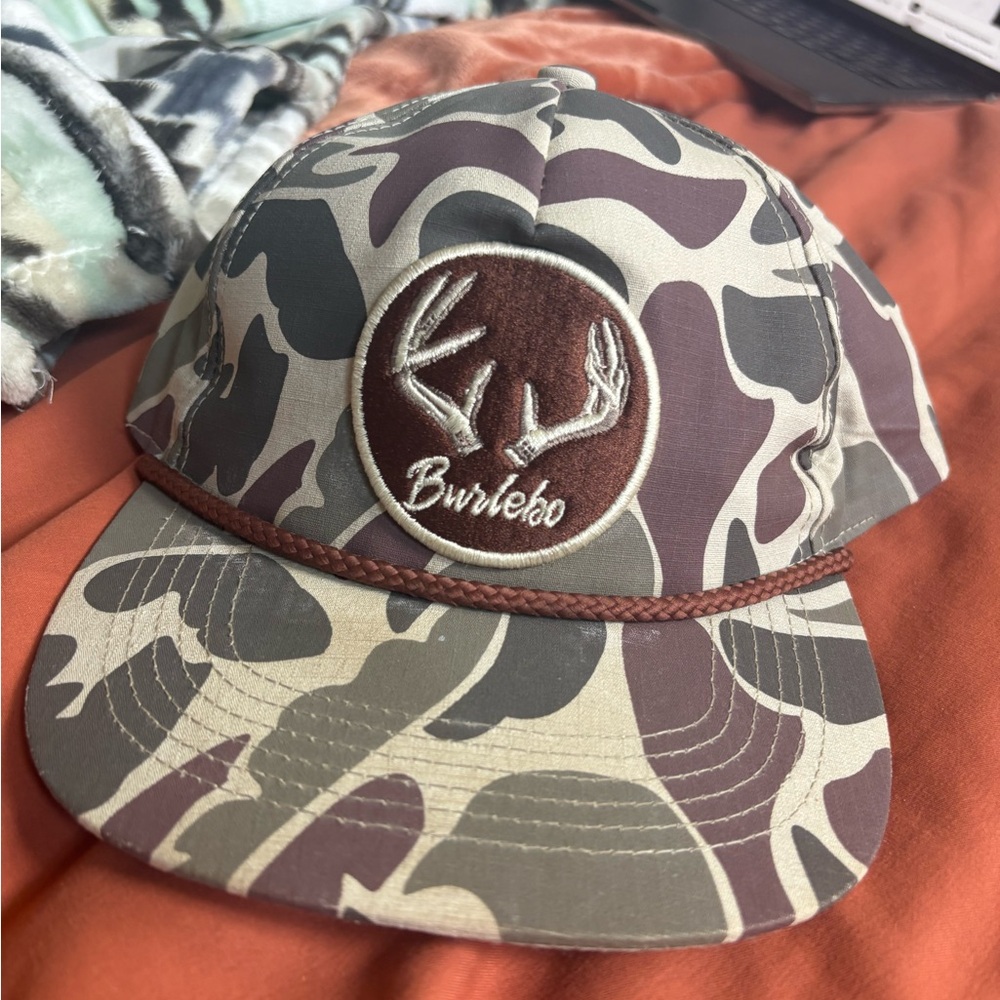 Camouflage Cap with Antler Patch